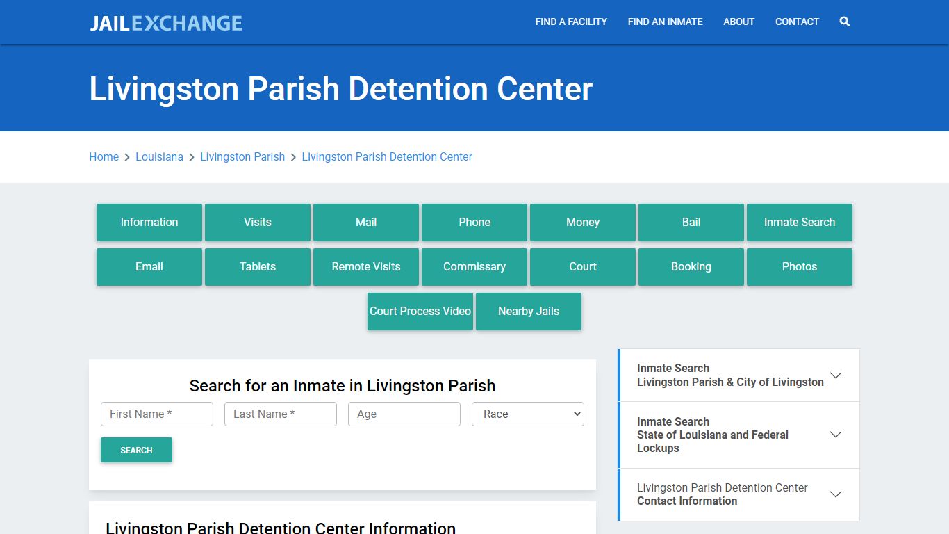 Livingston Parish Detention Center - Jail Exchange