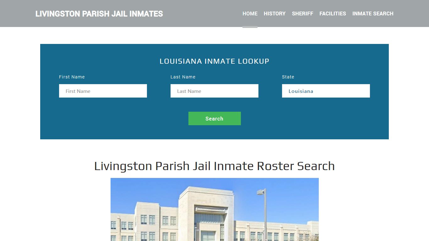 Livingston Parish Jail Inmate Roster Lookup, Livingston, LA